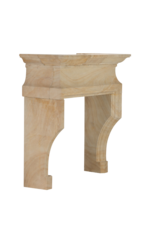 Maison Leon Van den Bogaert Antique Fireplaces & Vintage Architectural Elements Classic French Louis XIV Limestone Fireplace Mantel (20th Century) – Sculptural Minimal Design for Luxury Living | Authentic Chimney Piece