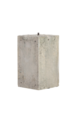 Maison Leon Van den Bogaert Authentic 19th Century French Limestone Kubus Pedestal – Sculptural Architectural Block for Interior & Garden Display