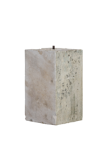 Maison Leon Van den Bogaert Authentic 19th Century French Limestone Kubus Pedestal – Sculptural Architectural Block for Interior & Garden Display