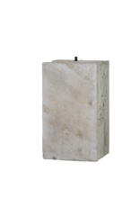 Maison Leon Van den Bogaert Authentic 19th Century French Limestone Kubus Pedestal – Sculptural Architectural Block for Interior & Garden Display