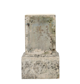 Maison Leon Van den Bogaert Französischer Kalkstein-Sockel aus dem 19. Jahrhundert