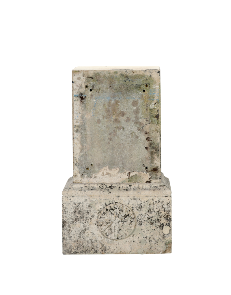 Maison Leon Van den Bogaert Authentic 19th Century French Limestone Pedestal with Sculptural Base – Antique Architectural Element for Interior & Garden Display