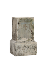 Maison Leon Van den Bogaert Authentic 19th Century French Limestone Pedestal with Sculptural Base – Antique Architectural Element for Interior & Garden Display