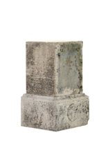 Maison Leon Van den Bogaert Authentique Socle Français en Pierre Calcaire du XIXe Siècle avec Base Sculpturale – Élément Architectural Ancien