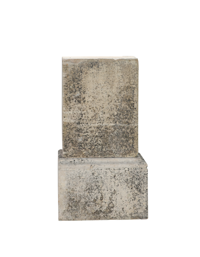 Maison Leon Van den Bogaert Authentic 19th Century French Limestone Pedestal with Sculptural Base – Antique Architectural Element for Interior & Garden Display
