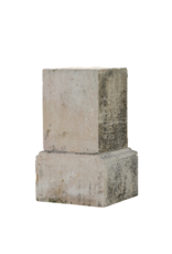 Maison Leon Van den Bogaert Auténtico Pedestal Francés de Piedra Caliza del Siglo XIX con Base Escultórica – Elemento Arquitectónico Antiguo