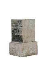 Maison Leon Van den Bogaert Authentic 19th Century French Limestone Pedestal with Sculptural Base – Antique Architectural Element for Interior & Garden Display