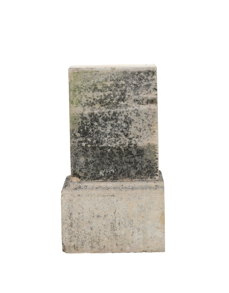 Maison Leon Van den Bogaert Authentic 19th Century French Limestone Pedestal with Sculptural Base – Antique Architectural Element for Interior & Garden Display