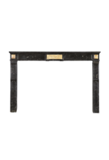 Fine French Fireplace In Dark Hard Stone