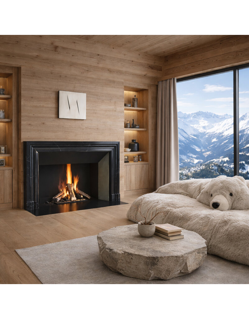 Belgian Black Marble Fireplace