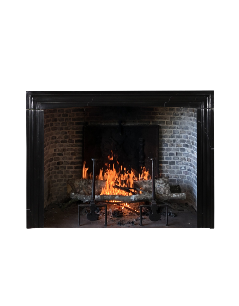 Maison Leon Van den Bogaert Belgian Black Marble Fireplace