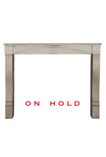 Small European Fireplace Surround In Limestone For Timeless Modern Interior Concept