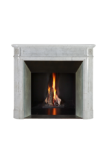 Elegant Antique Louis XVI Fireplace Surround in Carrara Marble from a Parisian Apartment – Timeless Sculptural Minimalism