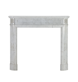 Maison Leon Van den Bogaert Antieke Louis XVI Carrara Marmeren Schouw Uit Parijs