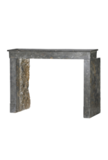 Maison Leon Van den Bogaert Exceptional 19th Century French Oxidated Fossil Stone Fireplace Mantel from the Beaujolais Region – Timeless Minimal Architectural Design