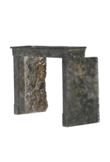 Maison Leon Van den Bogaert Exceptional 19th Century French Oxidated Fossil Stone Fireplace Mantel from the Beaujolais Region – Timeless Minimal Architectural Design