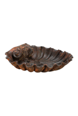 Rare 19th Century Cast Iron Shell Font with Rich Patina – Antique Architectural Wall Fountain for Interior and Exterior Use