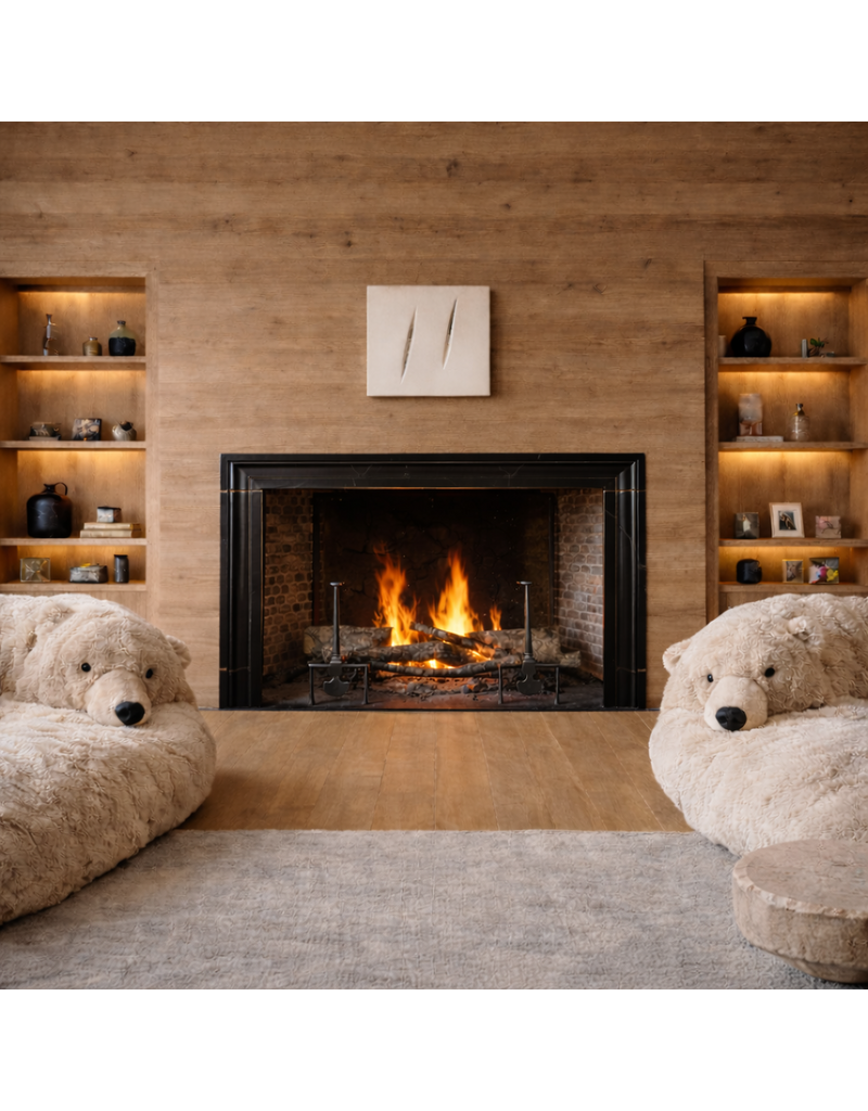 Chimenea De Mármol Belga Negro