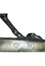 Außergewöhnliche französische Bronze „Le Cerf“ aus dem 19. Jahrhundert von Antoine-Louis Barye – Romantische Tierplastik, Zweites Kaiserreich, Frères Paris