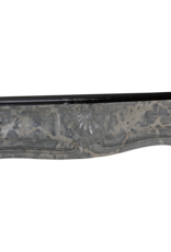 Maison Leon Van den Bogaert Exceptional Late Regency French Castle Fireplace Surround Carved in Rare Ardèche Hard Marble with Sculptural Detail and Strong Proportions