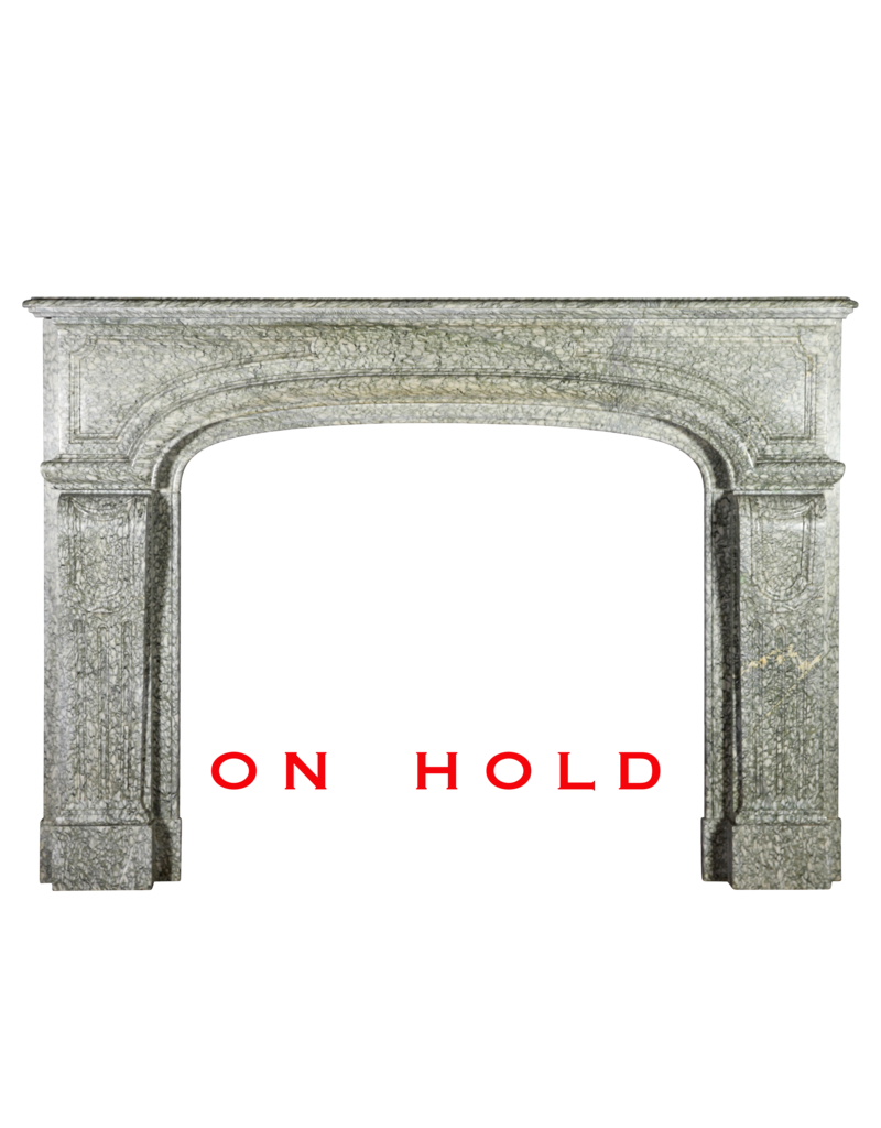 Französisch Campan Vert Marmor Jahrgang Kaminmaske