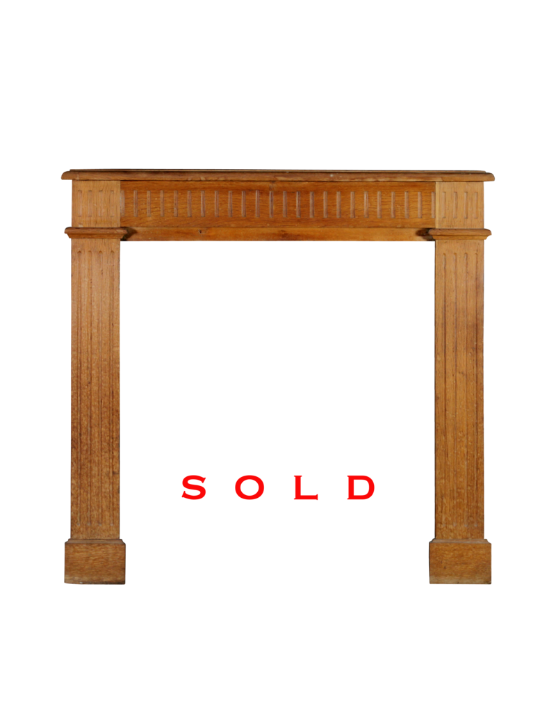 Small Country Wooden Fireplace Mantle