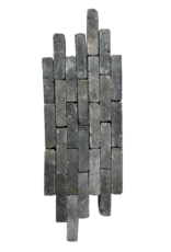 Brique réfractaire originale gris-noir – brique massive rectangulaire | 15 cm x 6,5 cm x 3,5 cm | 550 g pièce