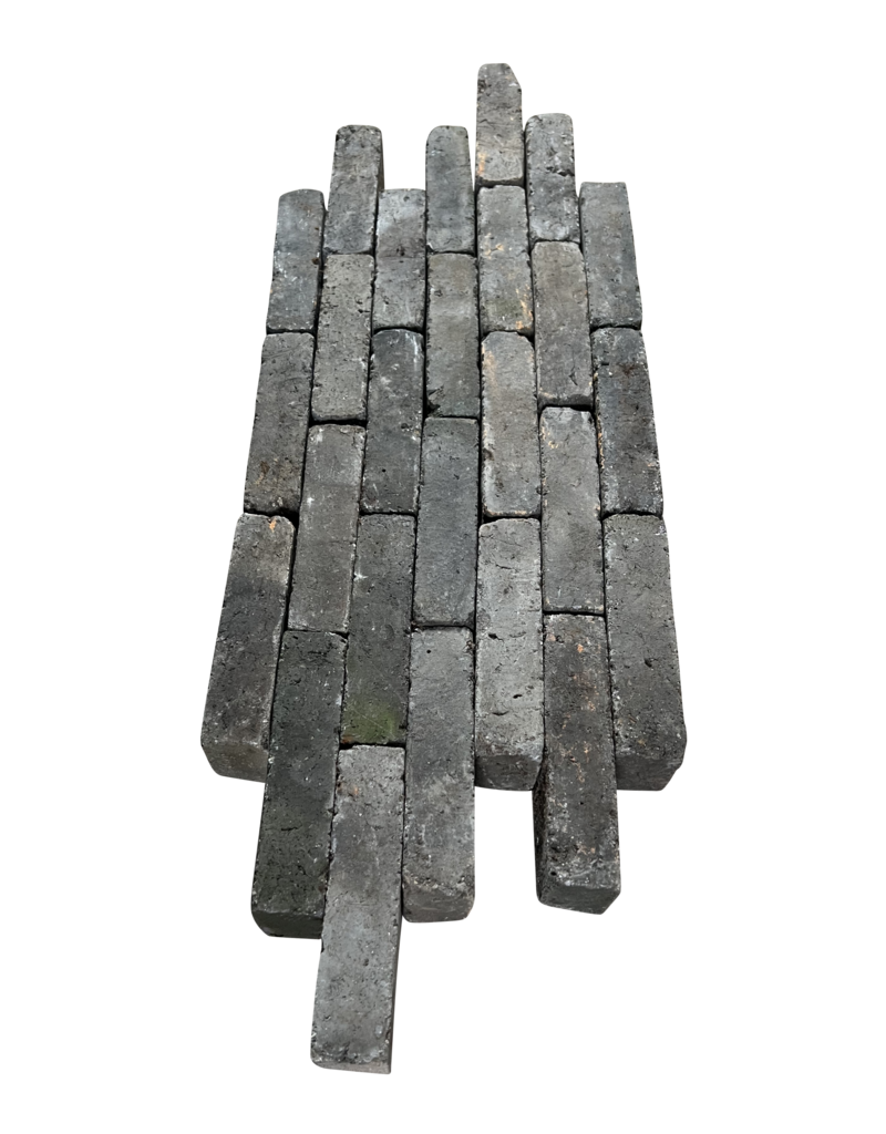 Maison Leon Van den Bogaert Ladrillo Original Gris-Negro Holandés – Ladrillo Macizo Rectangular | 15 cm x 6,5 cm x 3,5 cm | 550 g Cada Uno