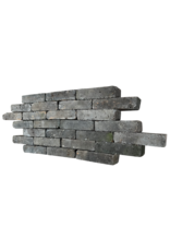 Brique réfractaire originale gris-noir – brique massive rectangulaire | 15 cm x 6,5 cm x 3,5 cm | 550 g pièce