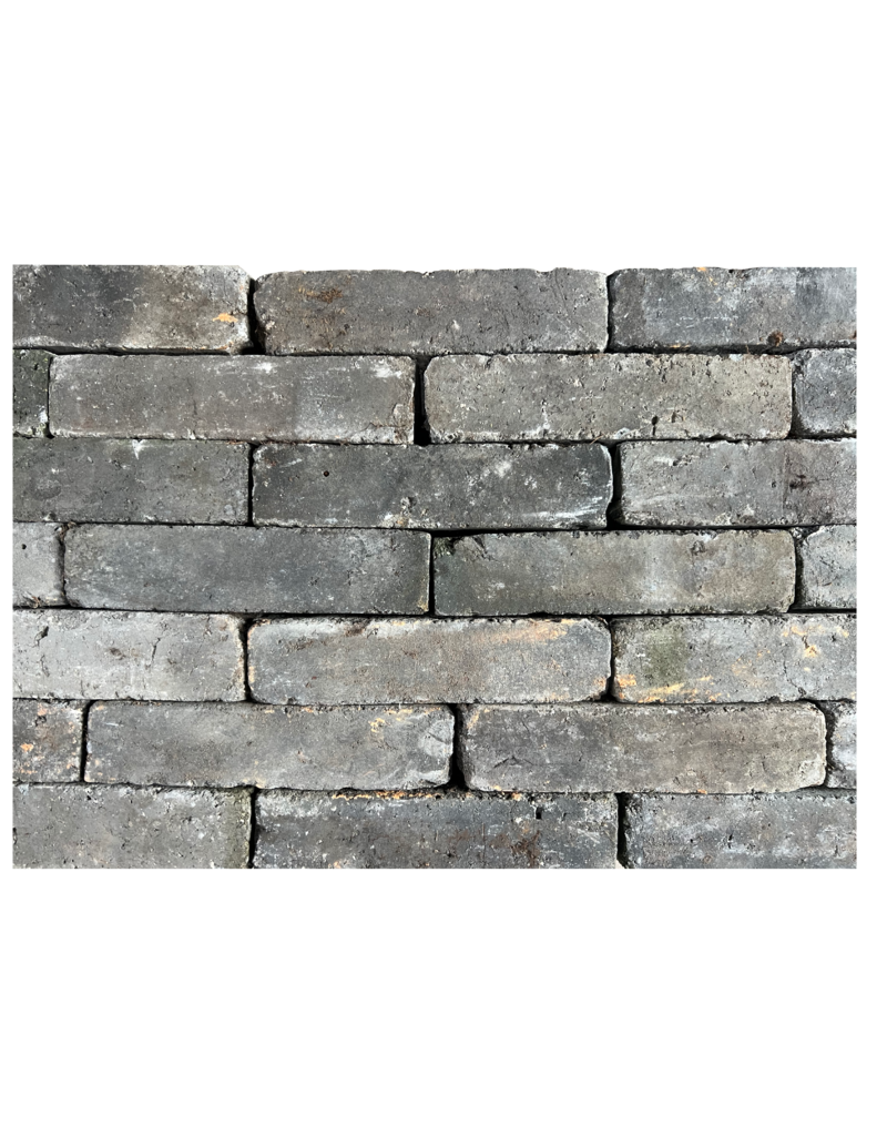 Maison Leon Van den Bogaert Ladrillo Original Gris-Negro Holandés – Ladrillo Macizo Rectangular | 15 cm x 6,5 cm x 3,5 cm | 550 g Cada Uno