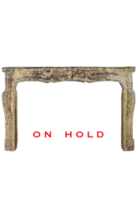 French Chique Country Style Limestone Grand Fireplace Surround