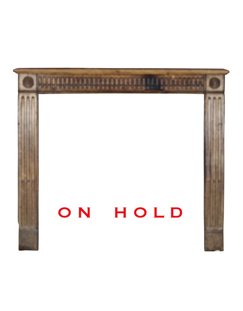 Small Rustic Wooden Fireplace Surround