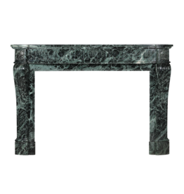 Chimenea Haussmanniana de Mármol Verde – Estilo Luis XVI