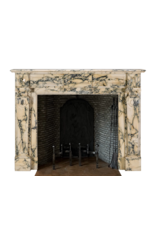 Maison Leon Van den Bogaert Excepcional Chimenea de Bruselas del Siglo XIX – Antigua Chimenea Belga en Mármol Veteado