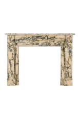 Maison Leon Van den Bogaert Exceptionnelle Cheminée en Marbre du XIXe Siècle de Bruxelles – Entourage de Cheminée Ancien Belge en Marbre Veiné