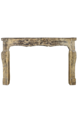 French Chique Country Style Limestone Grand Fireplace Surround