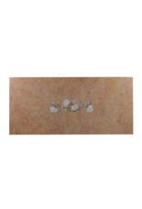 Maison Leon Van den Bogaert Plaque Monumentale en Marbre Rose Liseron avec Incrustation Florale – Élégance et Luxe Architectural