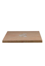 Placa Monumental en Mármol Rose Liseron con Incrustación Floral – Declaración de Lujo