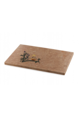 Maison Leon Van den Bogaert Placa decorativa de lujo en mármol Rose Liseron con fina incrustación floral Pietra Dura – Pieza escultórica para mesa, pared o suelo