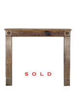 Small Rustic Wooden Fireplace Surround