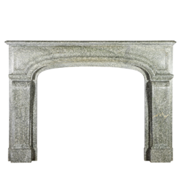 French Campan Vert Marble Vintage Fireplace Surround