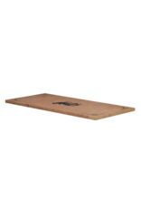 Maison Leon Van den Bogaert Luxe Franse Rose Liseron Marmeren Decoratieve Plaat met Klassiek Zwart Marmeren Silhouet Inleg – Architecturaal Statement voor Tafel, Console, Wand of Vloer