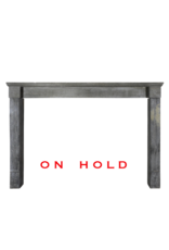 Dark French Stone Fireplace Mantlepiece