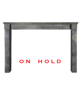 Dark French Stone Fireplace Surround