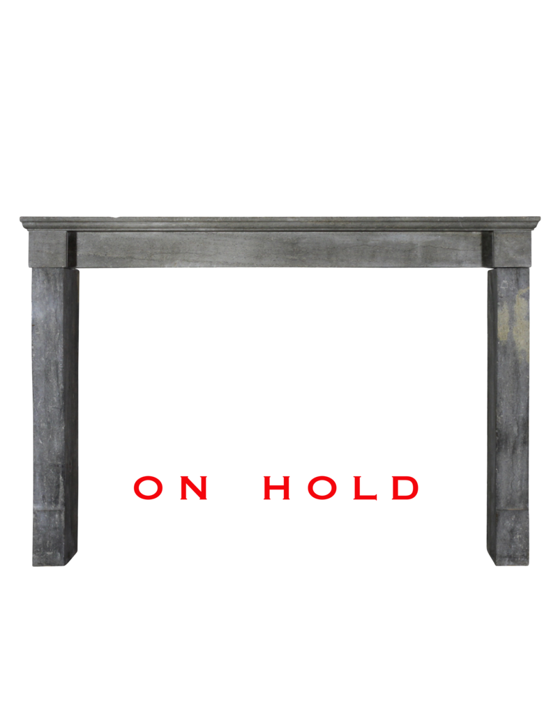 Dark French Stone Fireplace Mantlepiece