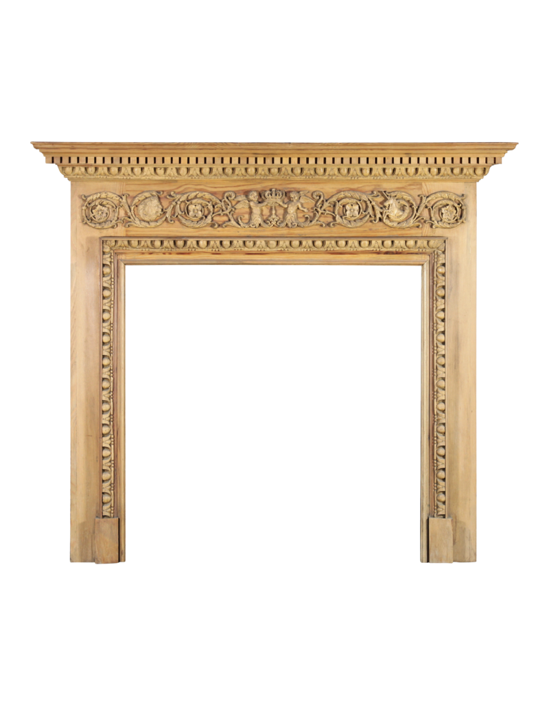 Georgian Style Pine Fireplace Surround