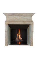 Maison Leon Van den Bogaert Antique Fireplaces & Vintage Architectural Elements Klassischer französischer Louis XIV Kalkstein-Kaminmantel (20. Jahrhundert) – Skulpturales Minimal-Design für luxuriöses Wohnen | Authentisches Kaminstück (472 Kg)