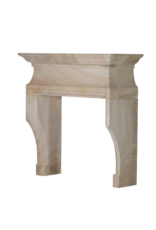 Klassische französische Louis-XIV-Kaminumrandung aus Kalkstein aus dem 20. Jahrhundert – skulpturales Minimaldesign für luxuriöses Wohnen | authentisches Kaminstück, 472 kg