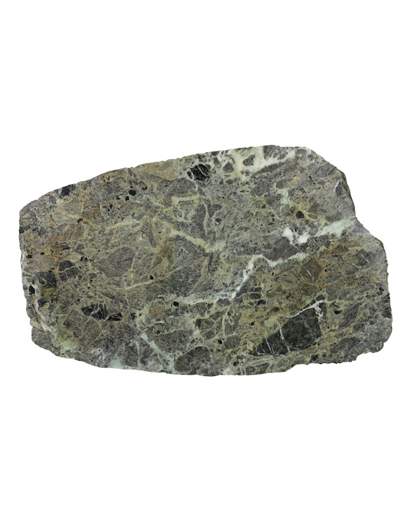 Maison Leon Van den Bogaert Exceptional Antique Green Marble Slab 133 x 84 cm – Organic Shaped Natural Stone – Weathered Surface – Luxury Coffee Table, Desk or Wall Art Statement Piece