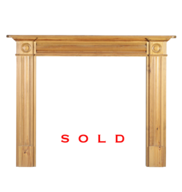 20Th Century London Pine Wood Fireplace